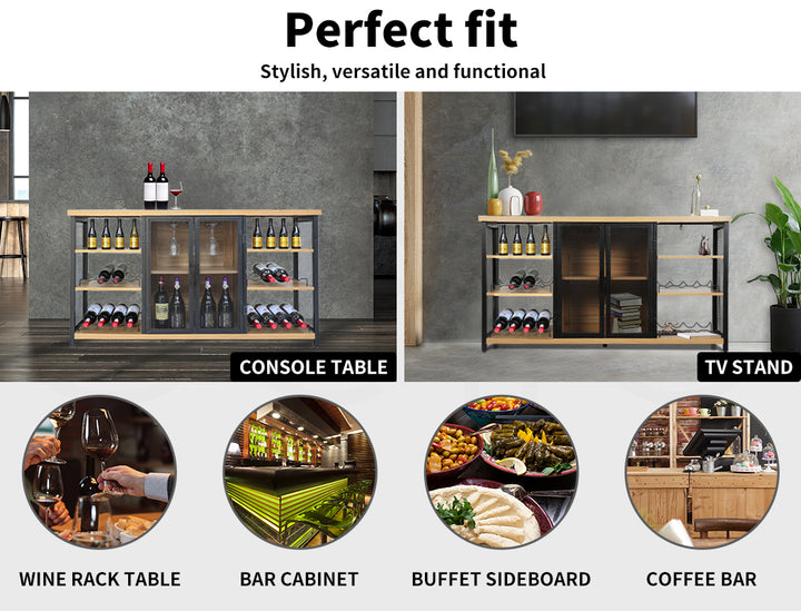 Levede Bar Cabinet Buffet Sideboard - Levede