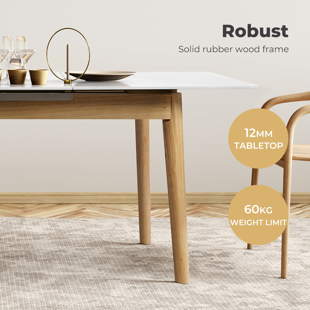 Levede Dining Table Sintered Stone 1.3-1.6M - Levede