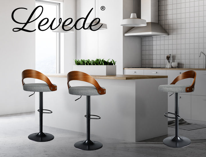 Levede 1x Gas Lift Kitchen Bar Stool - Levede