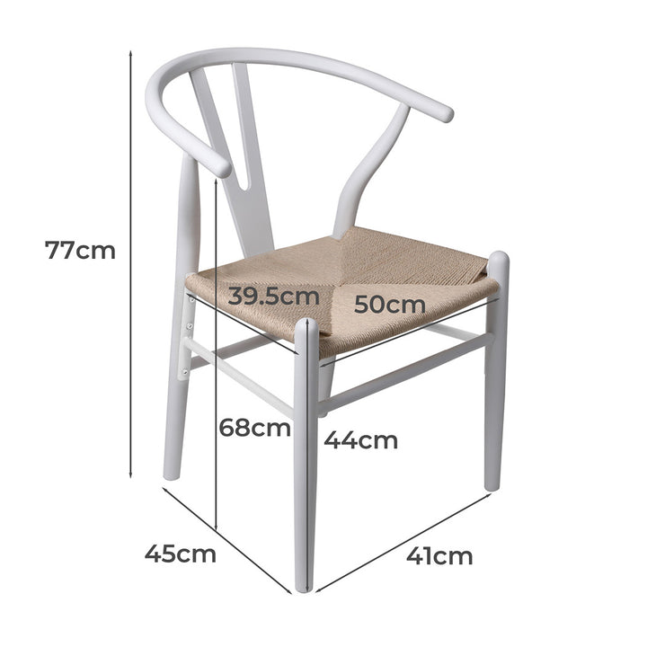 Oak Wishbone Chair x 2