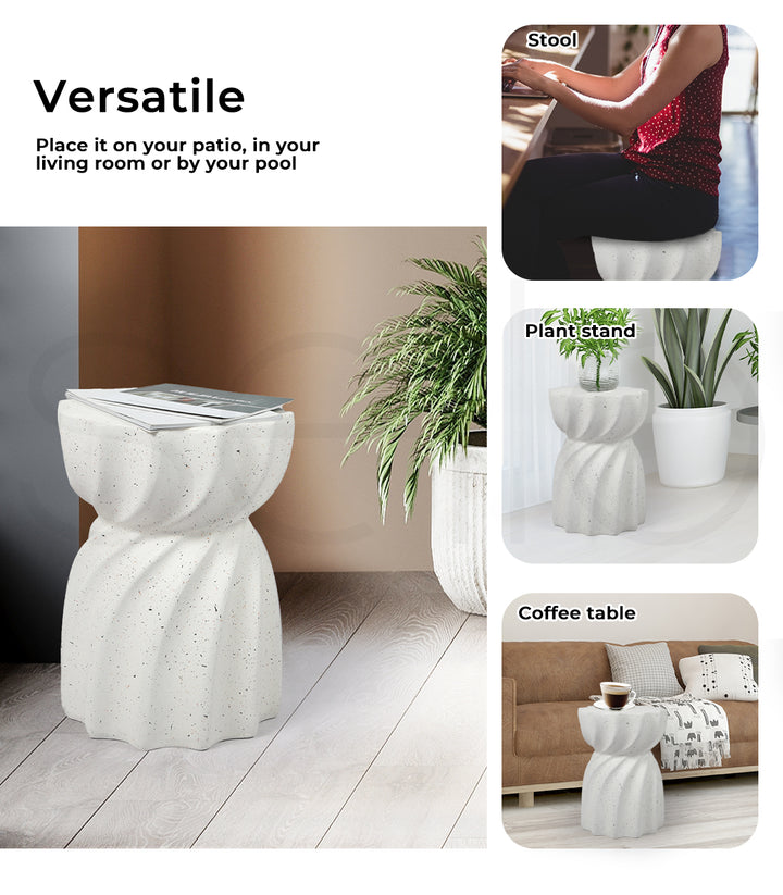 Levede Side Table End Terrazzo Hourglass - Levede