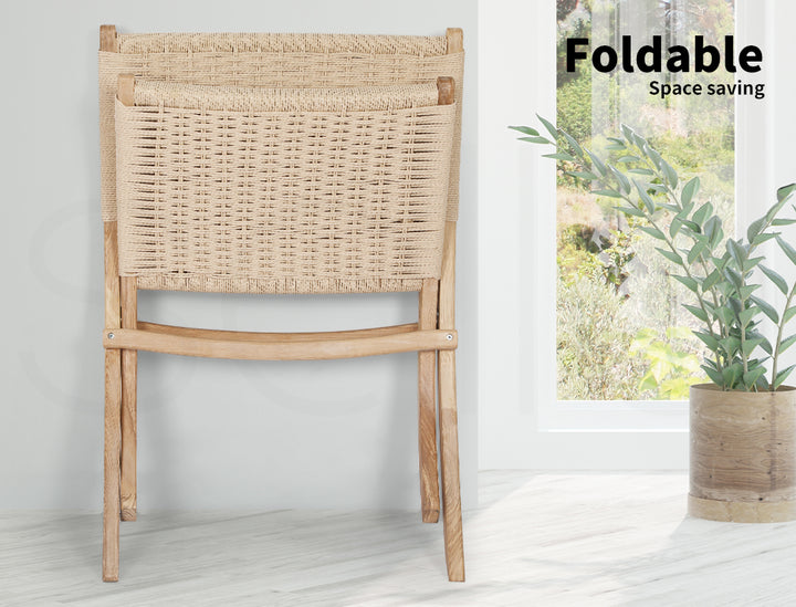 Levede Rattan Lounge Chair – Foldable Recliner