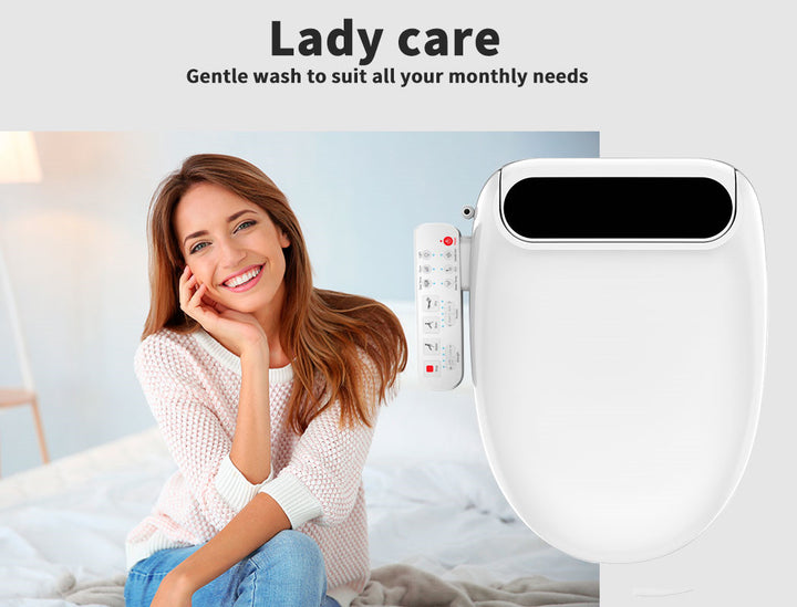 Electric Bidet Toilet Seat Cover Bathroom Washlet Spray Water Auto Smart Wash
