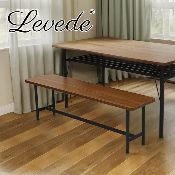 Levede 1XDining Chairs Bench Chair 2-3 Seater140cm - Levede