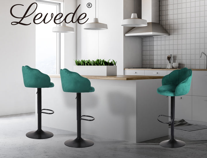 Levede 2x Bar Stools Kitchen Gas Lift - Levede