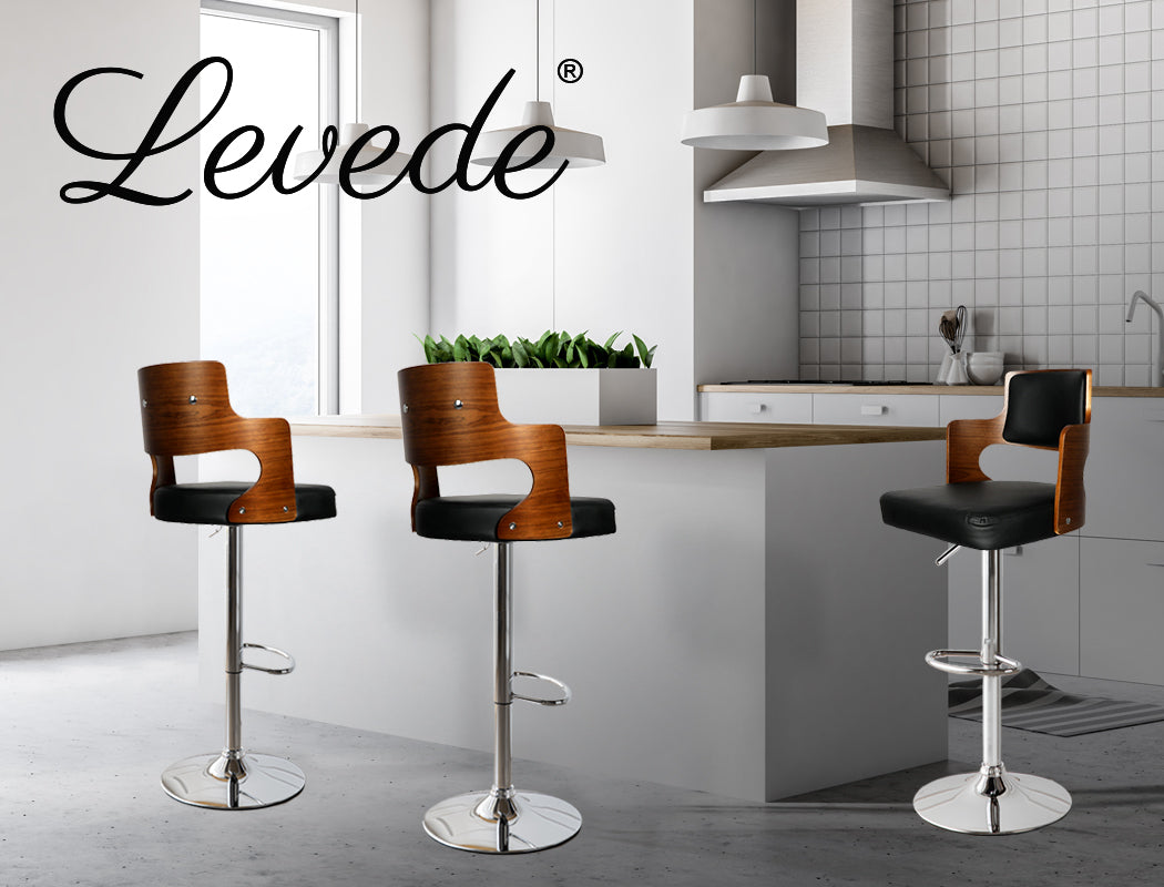 Levede 1x Kitchen Bar Stools Gas Lift - Levede