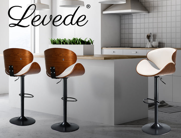 Levede 1x Gas Lift Kitchen Bar Stools - Levede