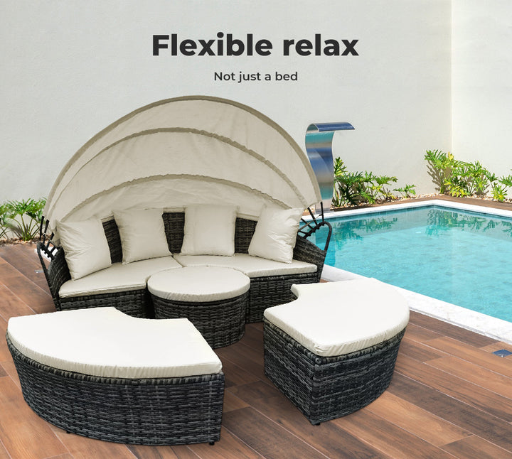 Day Bed Sofa Daybed Outdoor Furniture - Levede