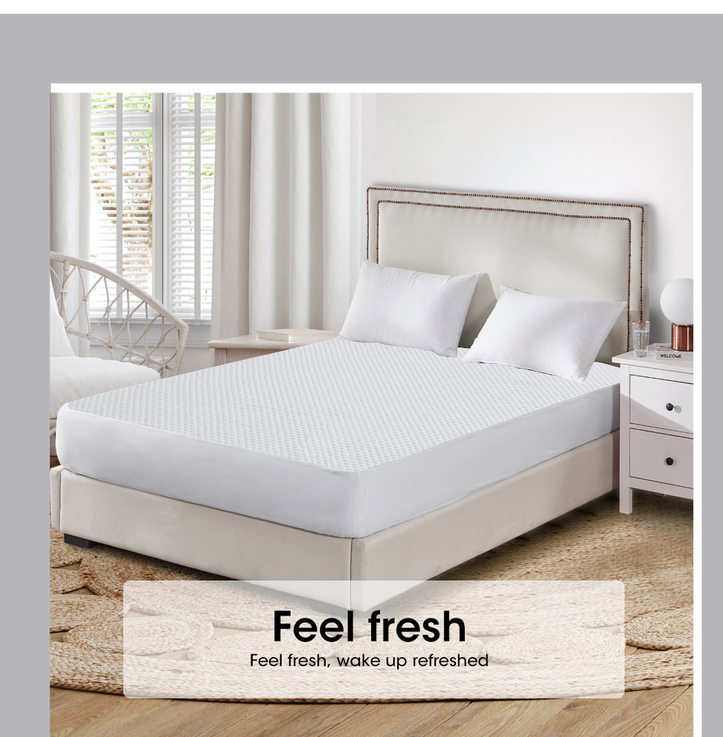 DreamZ Mattress Protector Topper Polyester - Levede