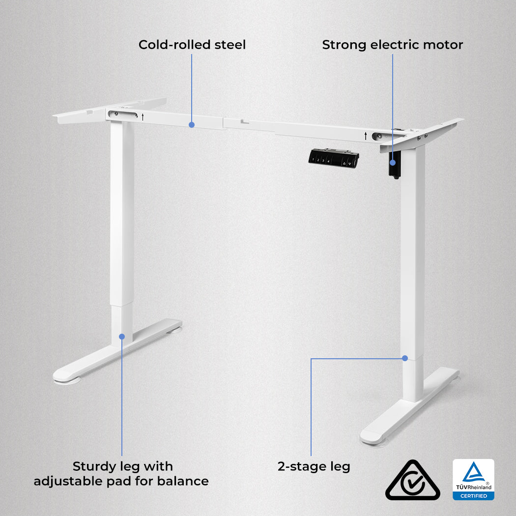Motorised Standing Desk Height 120cm 800x 1.5MM