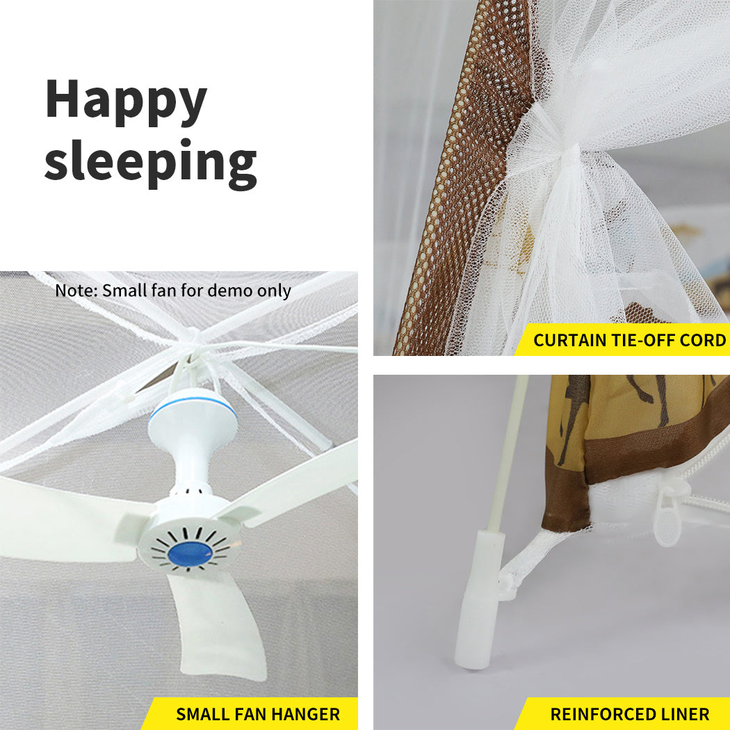 Dreamz Mosquito Bed Nets Foldable Canopy for King and Queen Size