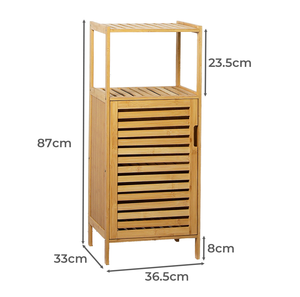 Levede Bamboo Shoe Storage Cabinet Laundry Organizer Cupboard Freestanding