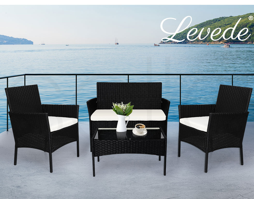 Levede 4PCS Outdoor Furniture Setting - Levede