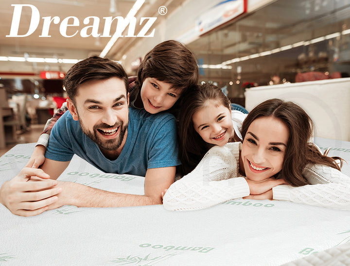 Dreamz 7-Zone Cool Gel Mattress Topper and Memory Foam - Levede