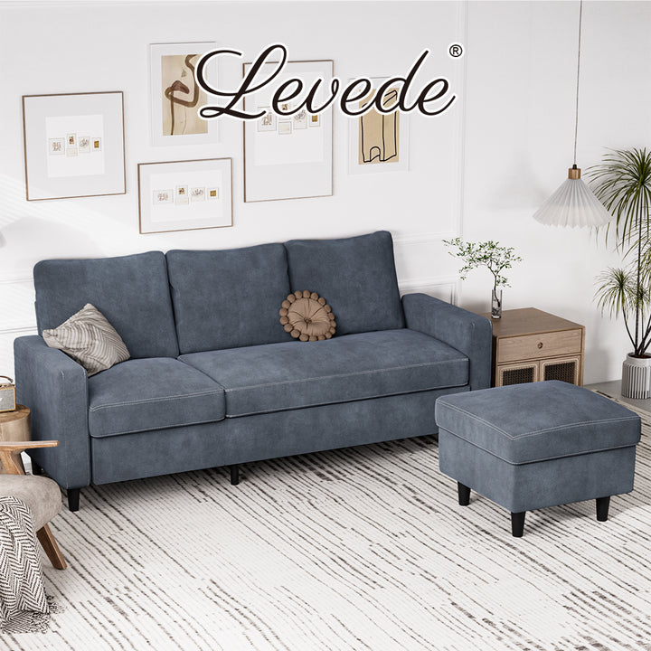 Levede L-shaped Sectional Sofa Lounge Chaise Set - Levede