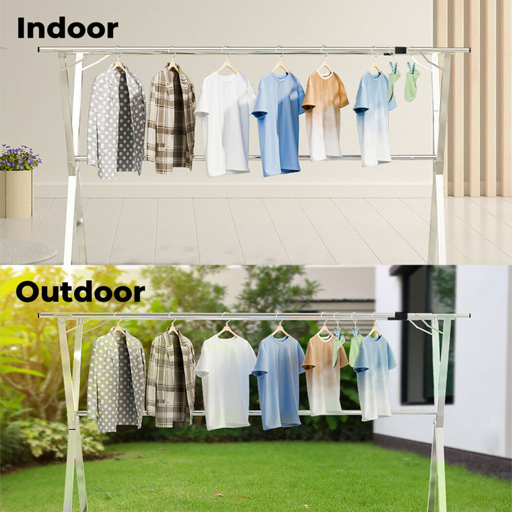 Levede Clothes Drying Rack Garment Airer - Adjustable Foldable