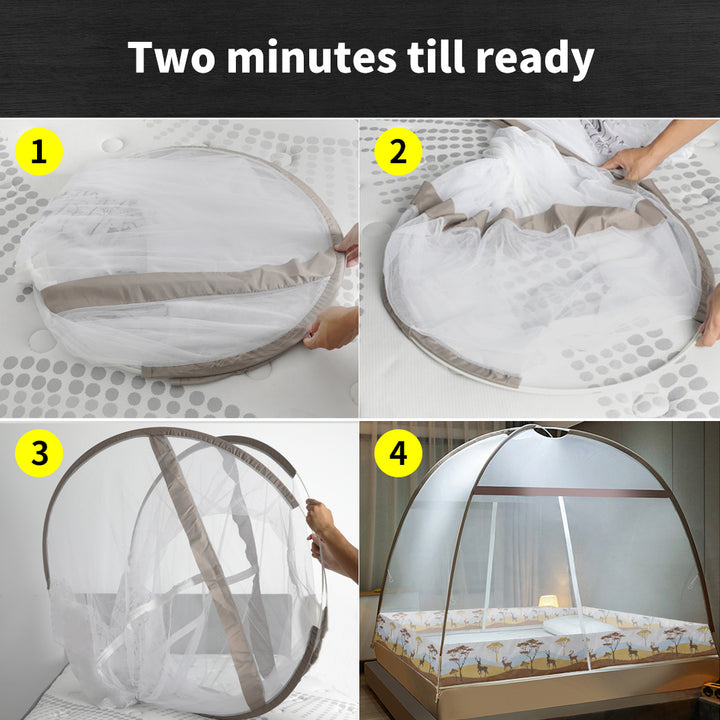 Dreamz Mosquito Bed Nets Foldable Canopy for King and Queen Size