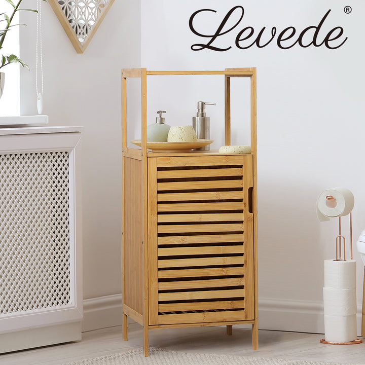 Levede Bamboo Shoe Storage Cabinet Laundry Organizer Cupboard Freestanding