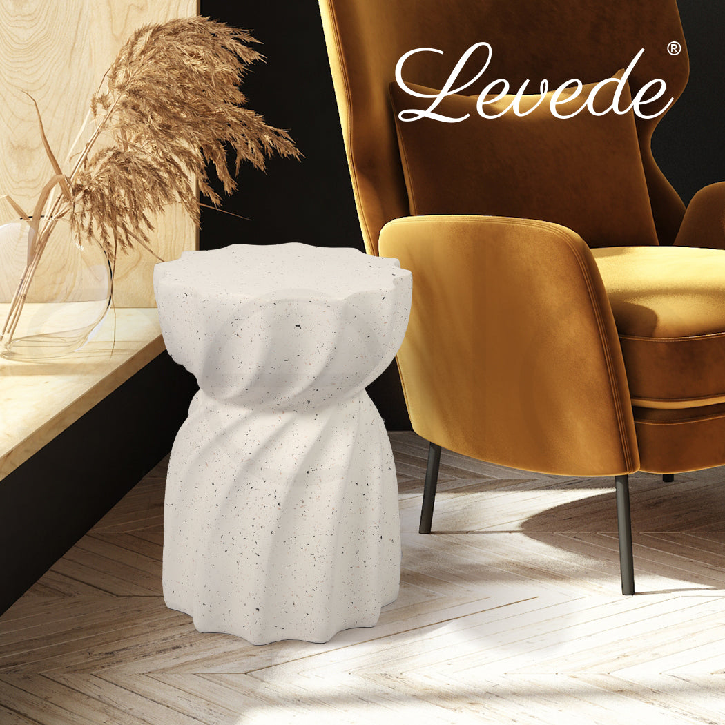 Levede Side Table End Terrazzo Hourglass - Levede