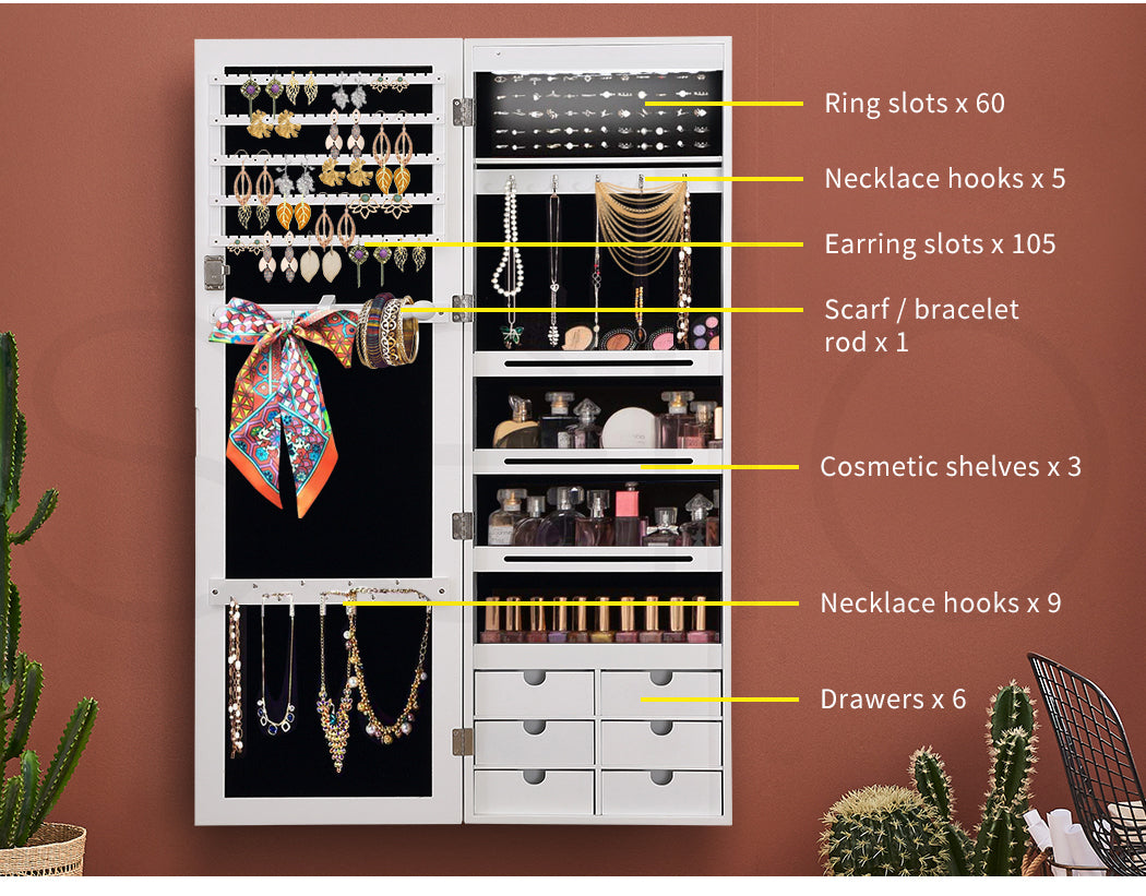 Levede Jewellery Cabinet Full Length - Levede