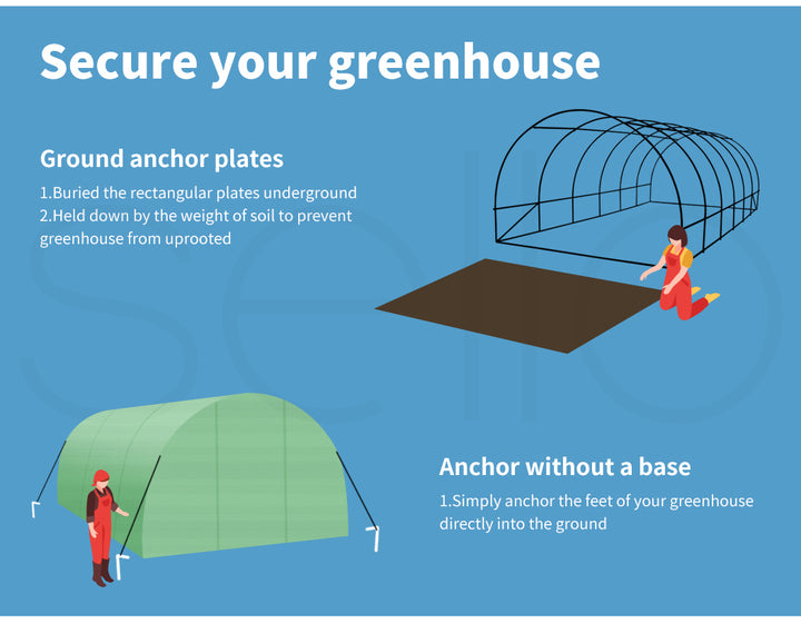 Greenhouse Walk In Green House Plastic - Levede