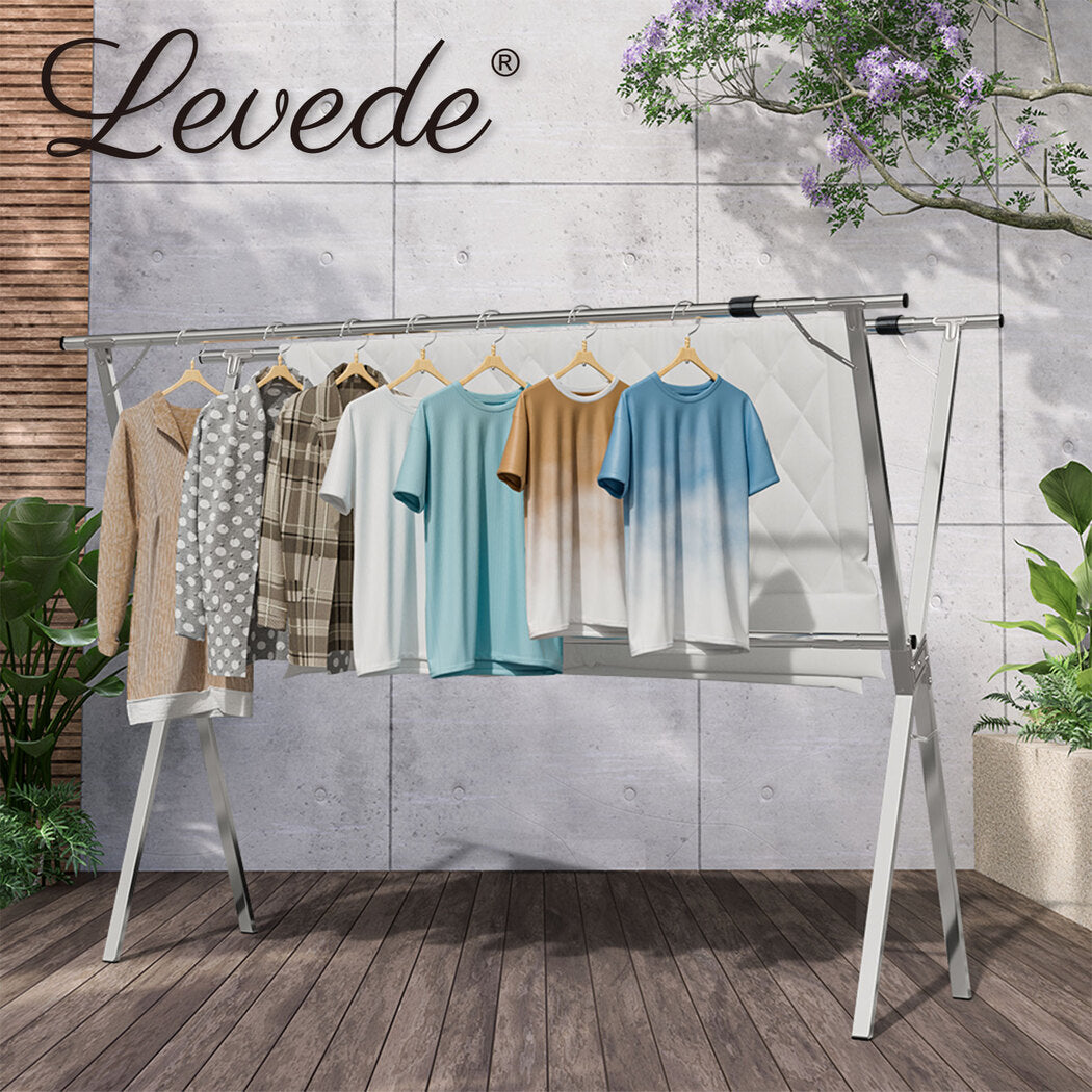 Levede Clothes Drying Rack Garment Airer - Adjustable Foldable