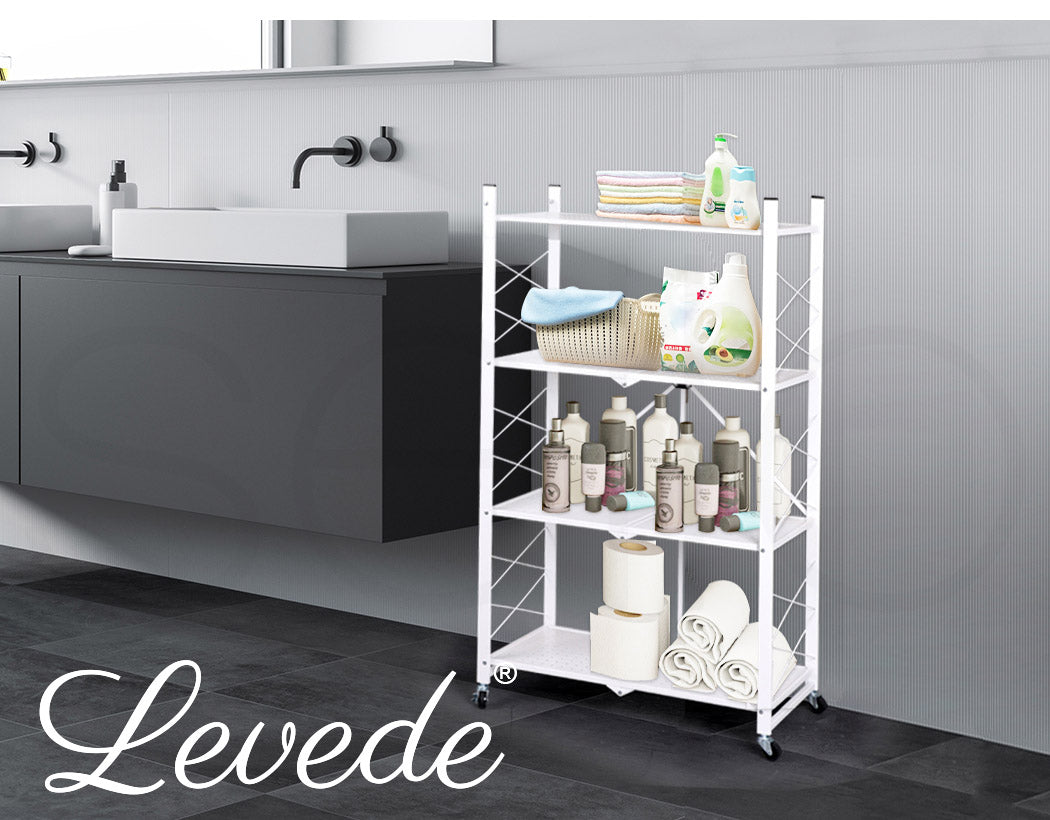 Levede Foldable Storage Shelf Display - 3, 4, & 5 Tiers