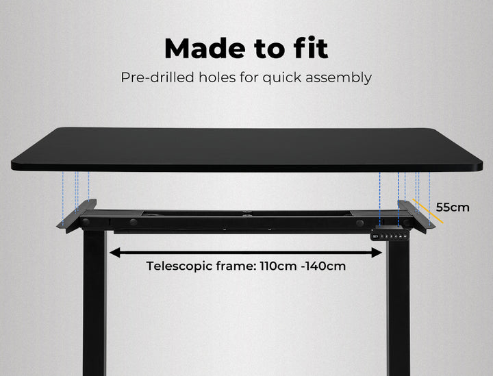 Levede Motorised Standing Desk Adjustable 120cm 800x 1.5MM