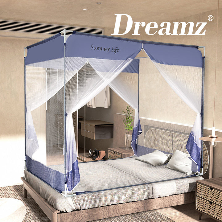 Dreamz Mosquito Bed Nets Foldable Canopy Square - Levede