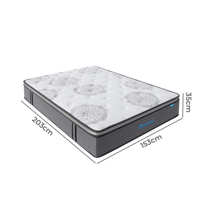 Queen Mattress Knitted Fabric 35cm Medium Firm