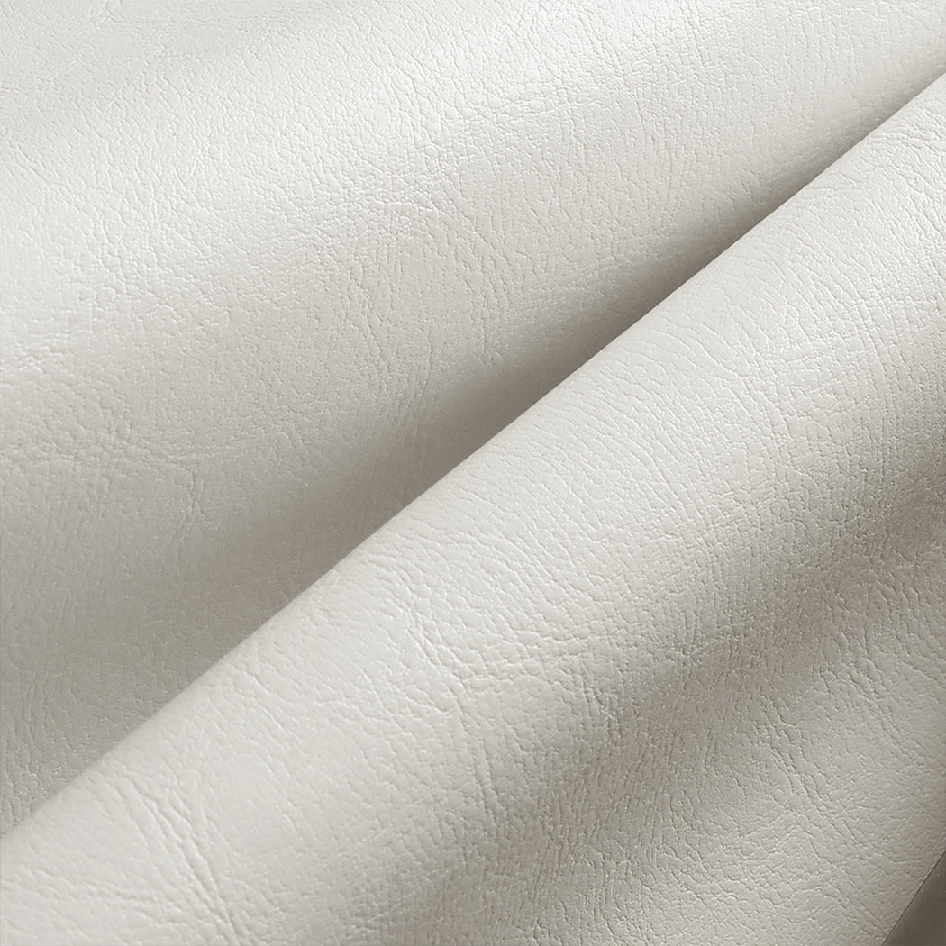 White Leather Bed Frame with PU leather finish