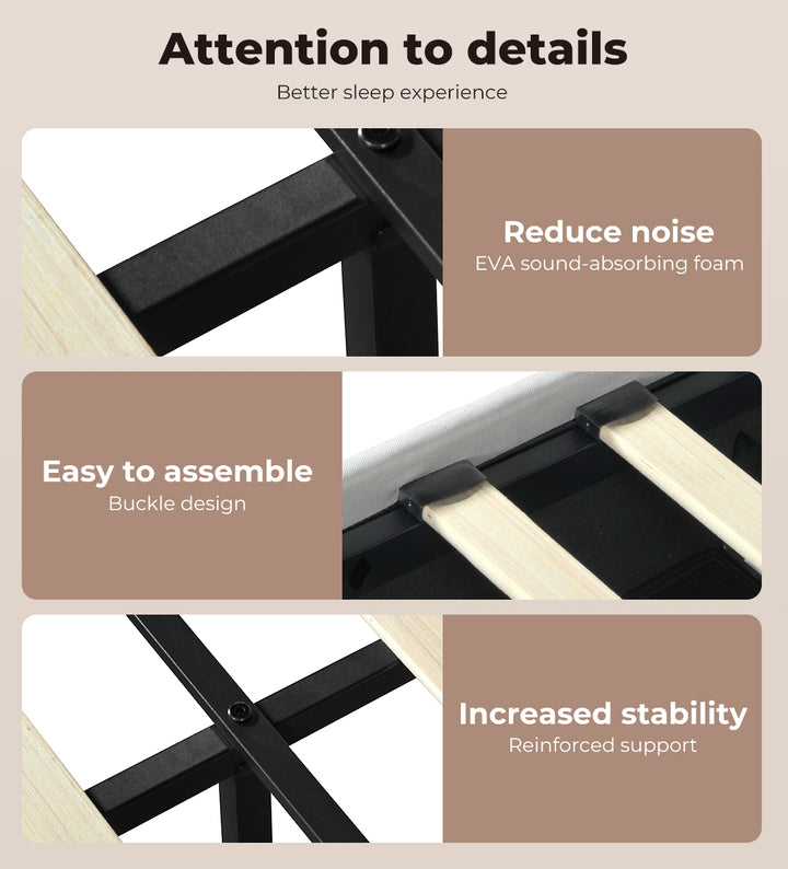 White Queen Bed Frame joints