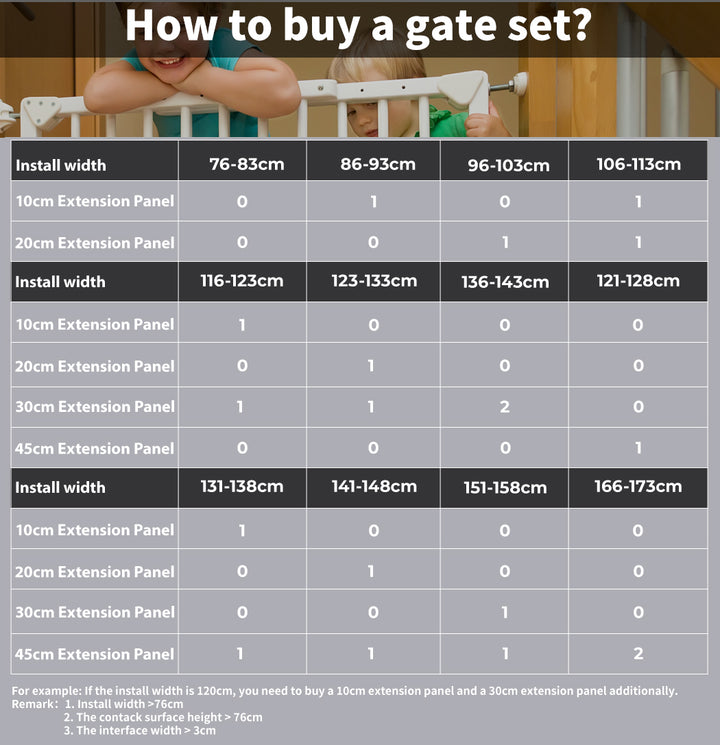 Levede Baby Safety Gate Adjustable Pet Black 10cm Extension - Levede