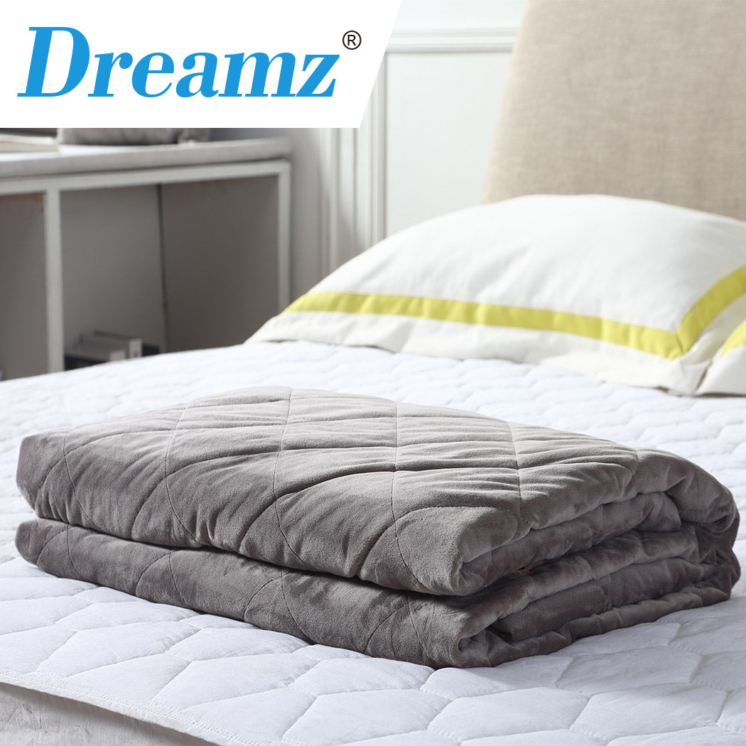 DreamZ 9KG Anti Anxiety Weighted Blanket Heavy Gravity for Adults - Levede