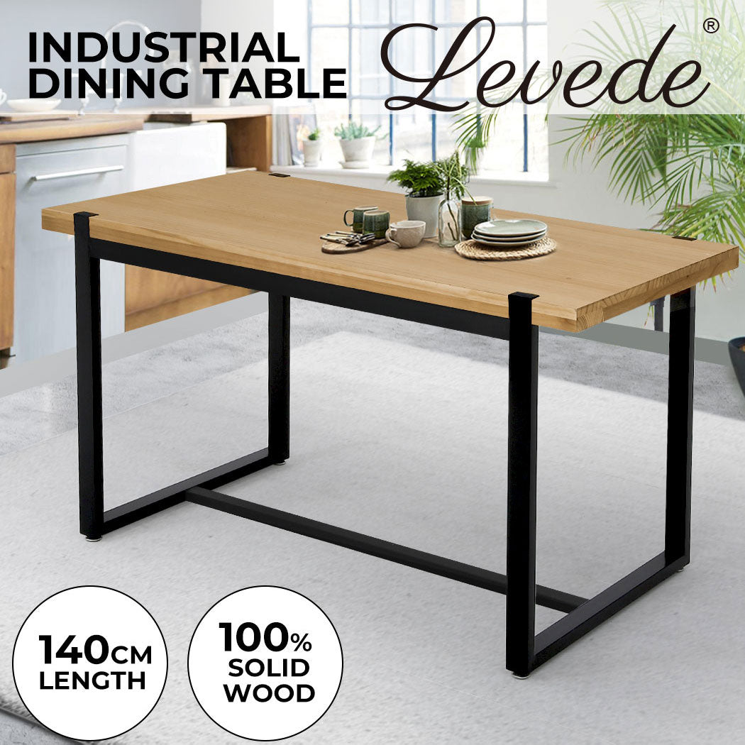 Levede Dining Table Industrial Wooden - Levede