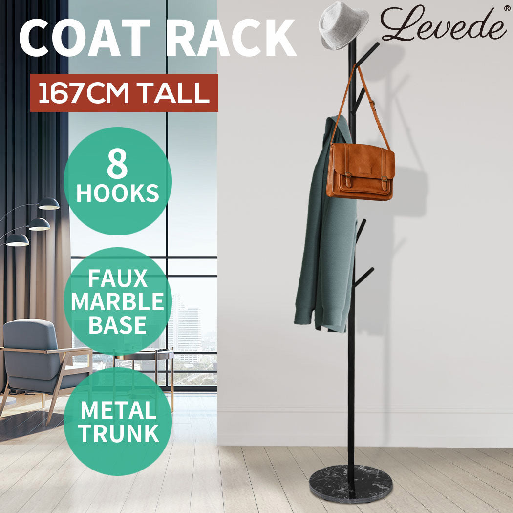 Levede Coat Rack Hat Clothes Stand Hanger - Levede