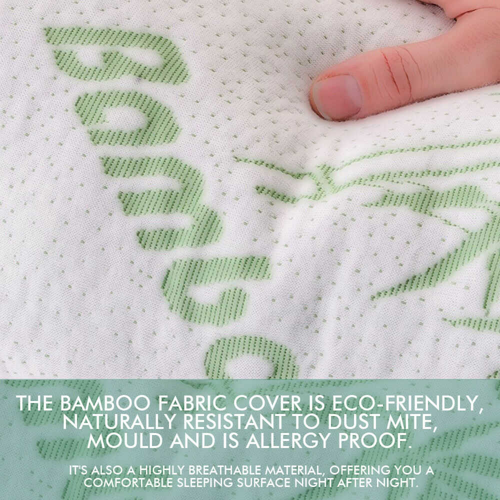 2x Memory Foam Pillow Bamboo