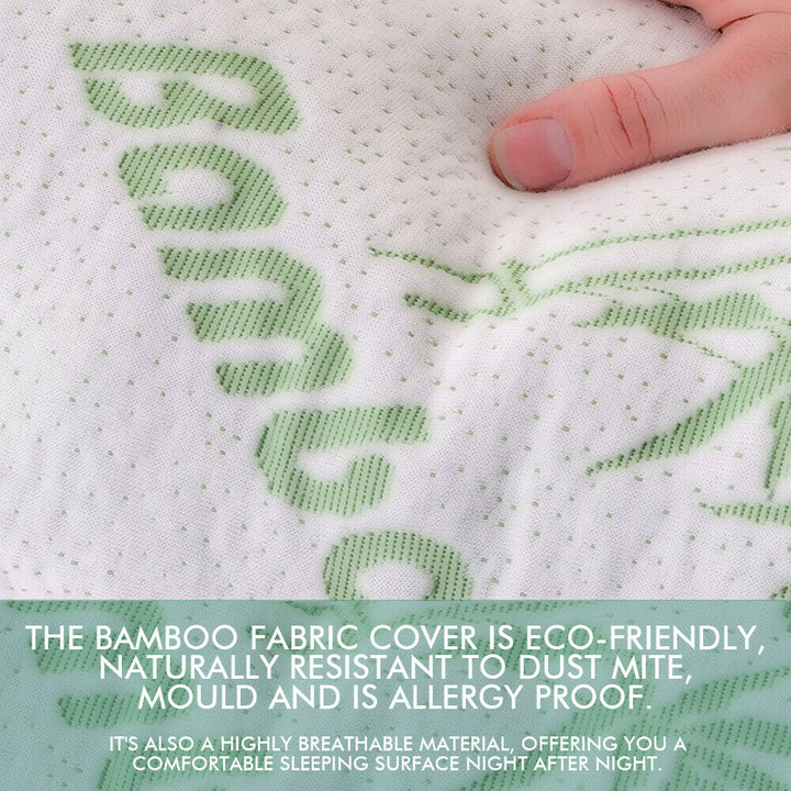 2x Memory Foam Pillow Bamboo
