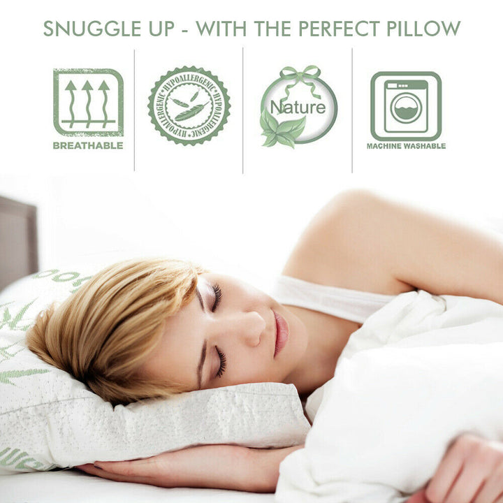 DreamZ 2x Memory Foam Pillow Bamboo - Levede