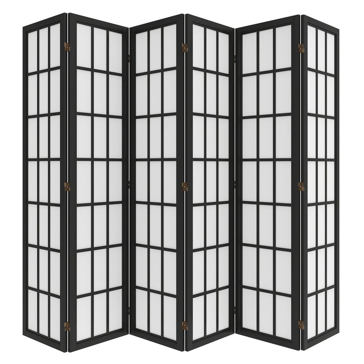 6 Panel Room Divider Folding Partition Freestanding Screen Wooden