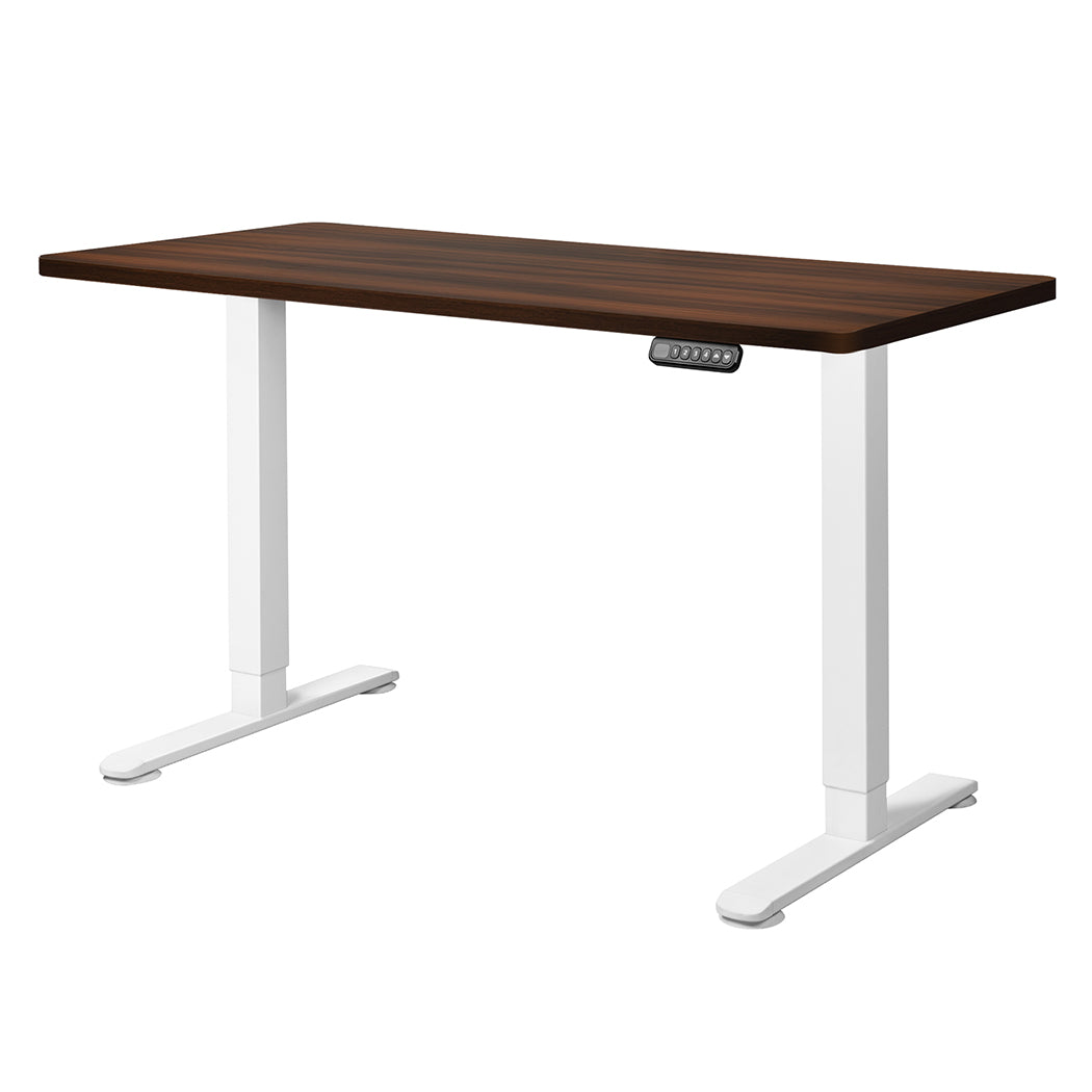 Levede Motorised Standing Desk Adjustable 140cm Walnut 1000x 1MM-1831592474108366848