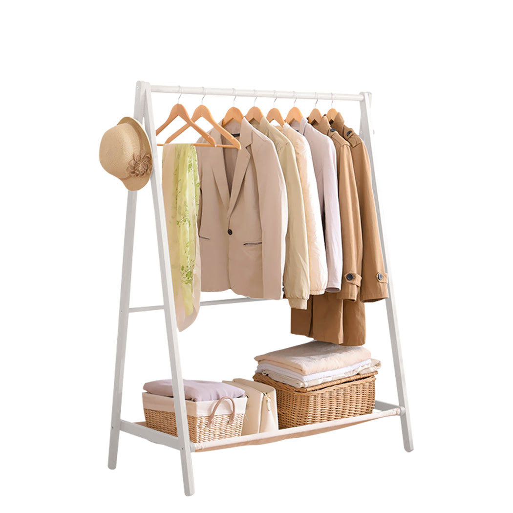 Levede Clothes Rack Wooden Wardrobe - Levede