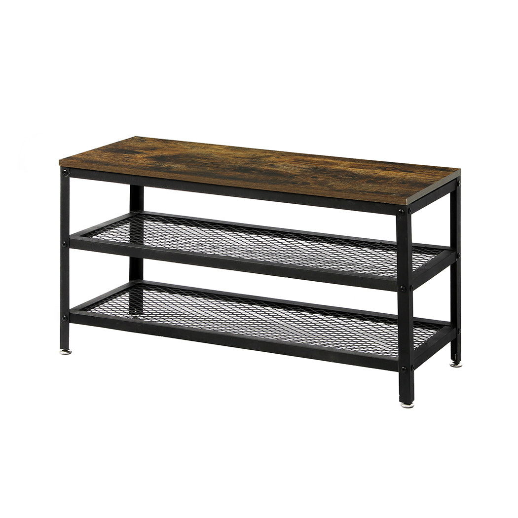 Levede 3-Tier Shoe Rack Bench Storage Cabinet - Levede