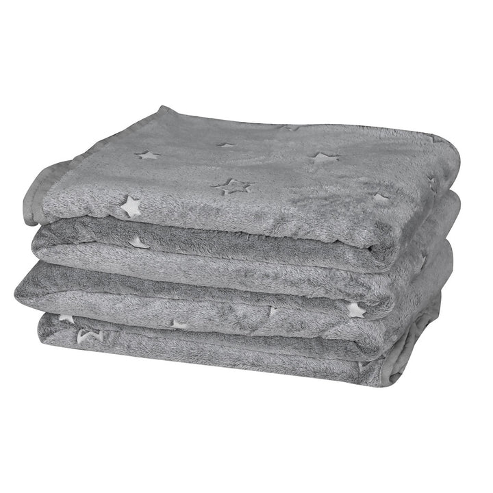 DreamZ 3x3M Large Oversized Blanket Grey Star.