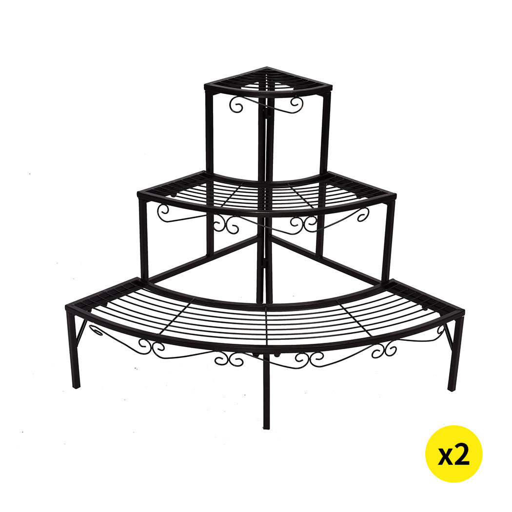 Levede Plant Stand 2X Outdoor Indoor Metal - Levede