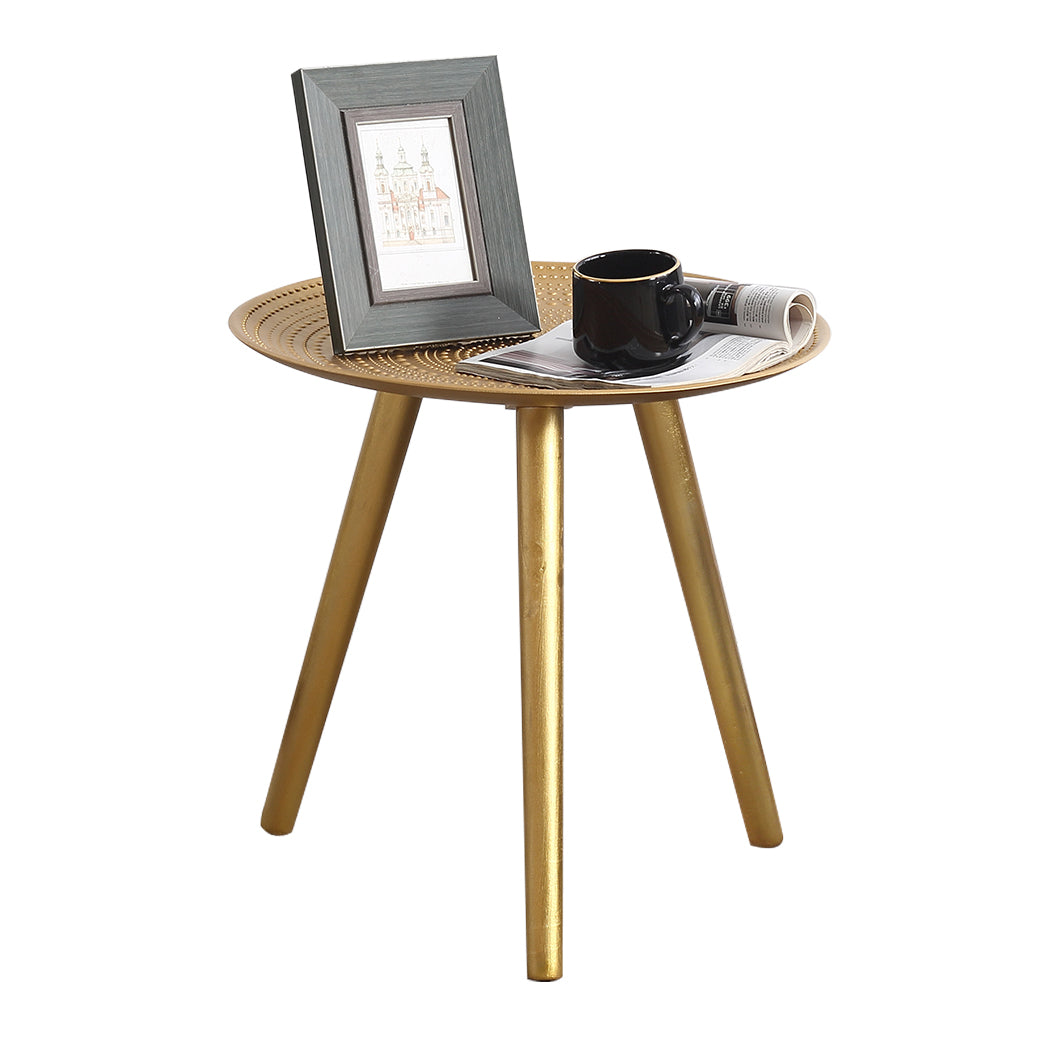 Levede Side Table Coffee Bedside End Golden-1831592946907090944