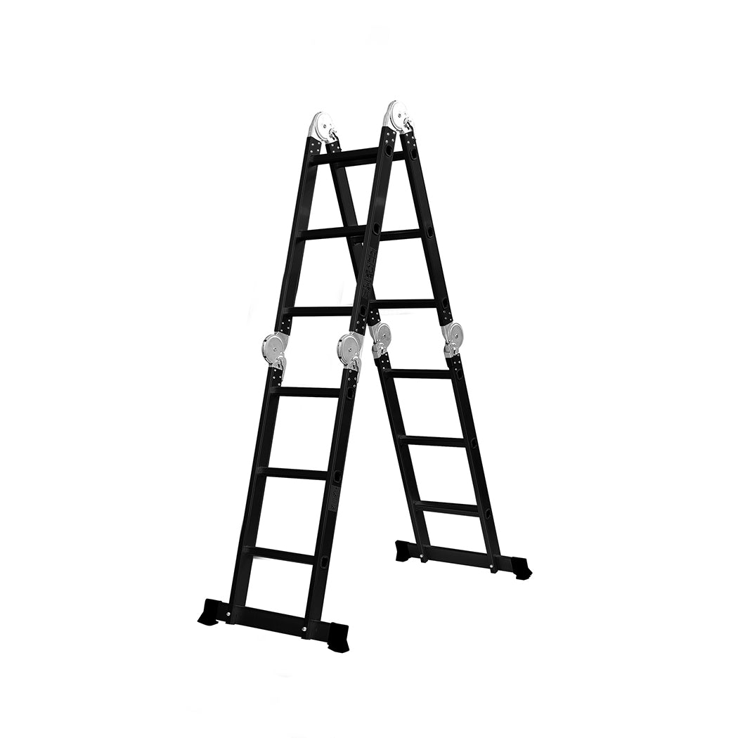 Traderight Multi Purpose Ladder Aluminium Folding Platform Extension Step