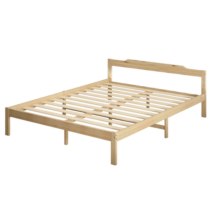 Levede Wooden Bed Frame Natural - Levede