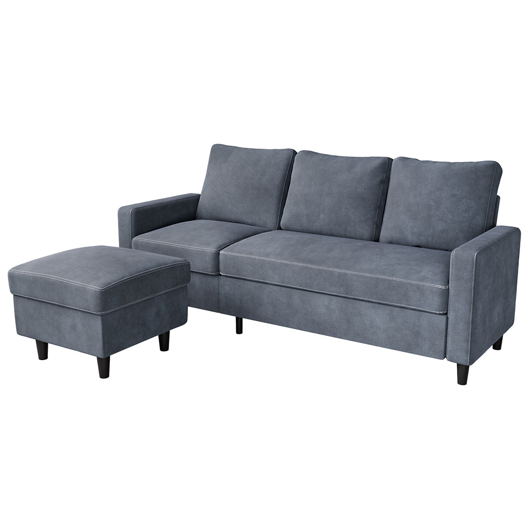 Levede L-shaped Sectional Sofa Lounge Chaise Set - Levede