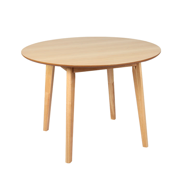 Levede Dining Table Round Rubberwood Base 100cm and 120cm - Levede